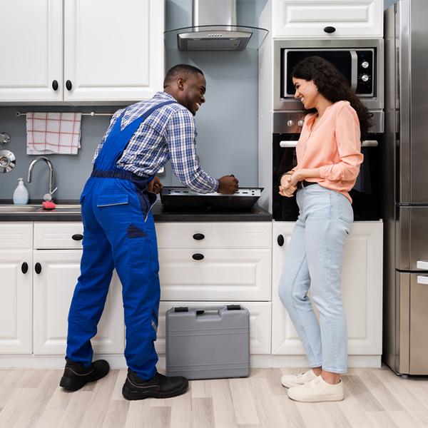 can you provide an estimate for cooktop repair before beginning any work in Petersburg